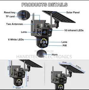 4g Solar Security Camera – Dual Lens, Sim Card, Outdoor Ptz, Wireless