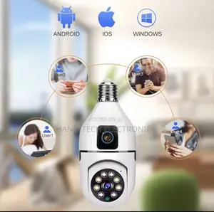 V380 Pro 360° Wifi Smart Bulb Camera – Dual Lens