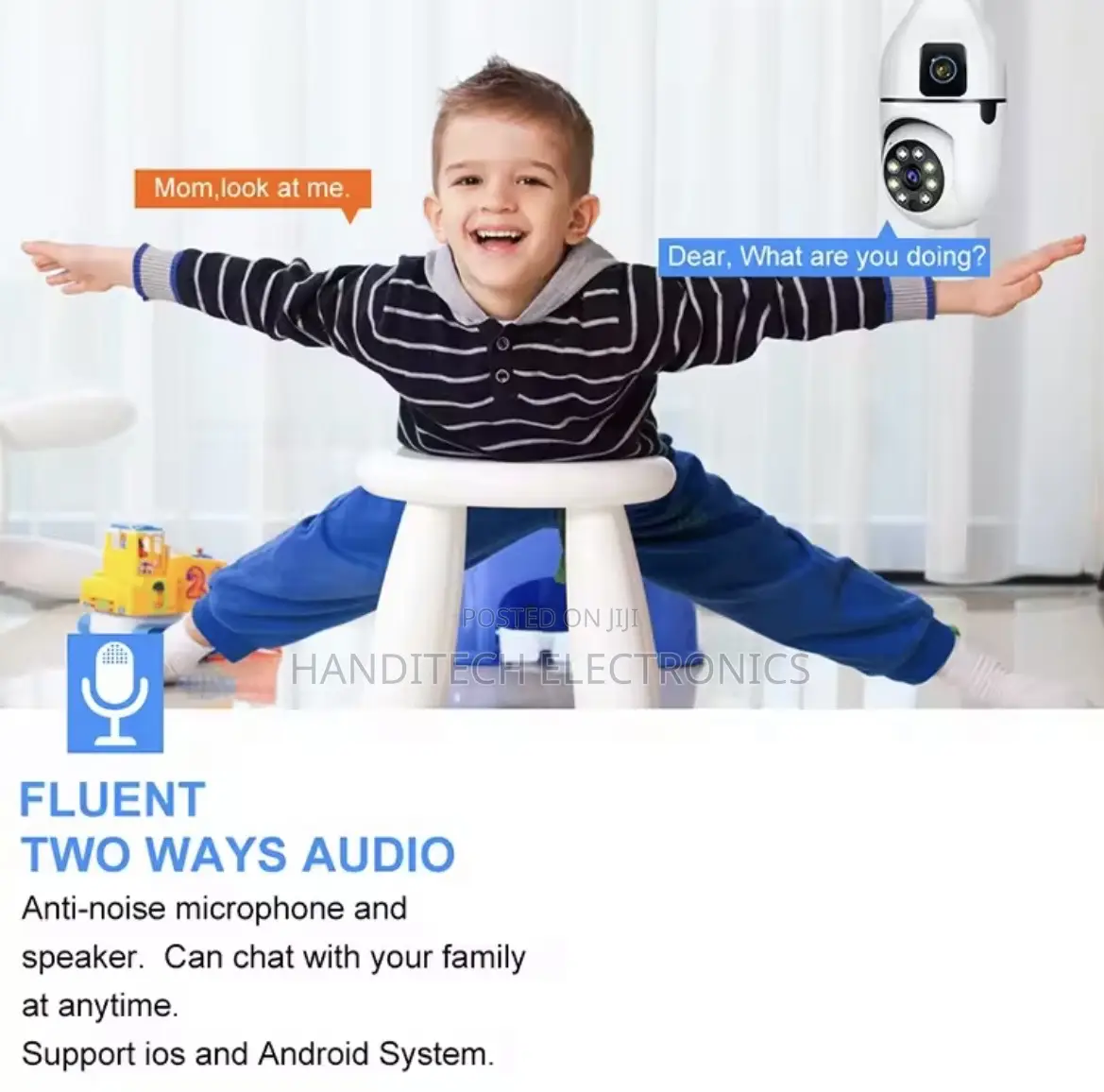 V380 Pro 360° Wifi Smart Bulb Camera – Dual Lens