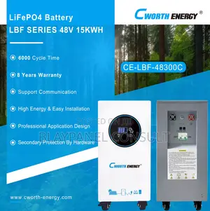 Cworth 48v 300Ah 15kWh Lithium Battery