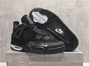 Original Nike Jordan 4 Bike Air Sleek Black