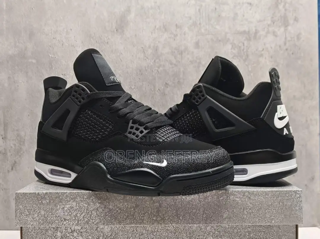 Original Nike Jordan 4 Bike Air Sleek Black