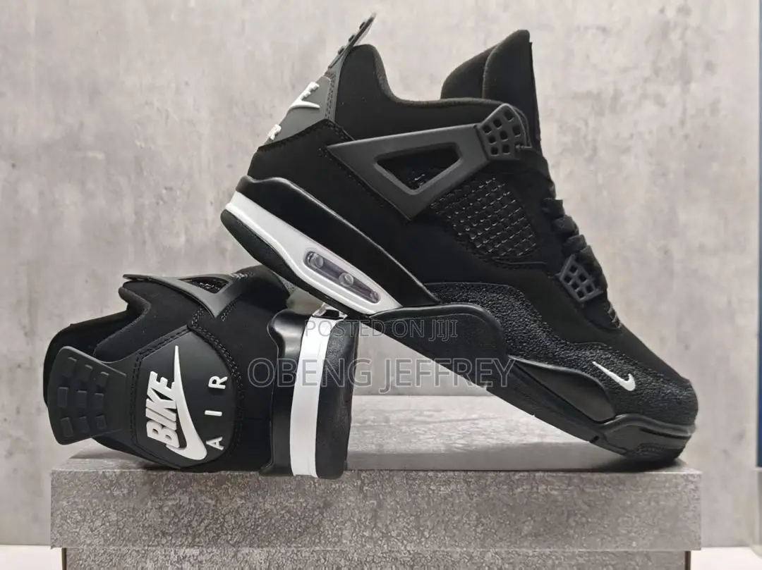 Original Nike Jordan 4 Bike Air Sleek Black