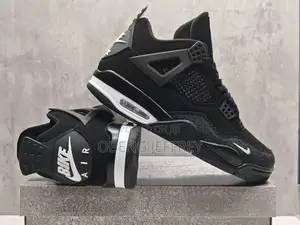 Original Nike Jordan 4 Bike Air Sleek Black