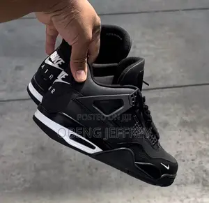 Original Nike Jordan 4 Bike Air Sleek Black