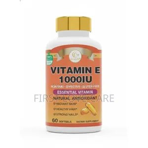 Duozi Vitamin E 1000IU Essential Vitamin (Non-Gmo and Gluten-Free )