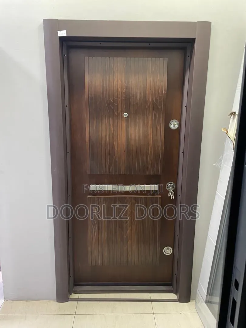 Classic 7ft Triple Lock Security Door With Accessories, Single