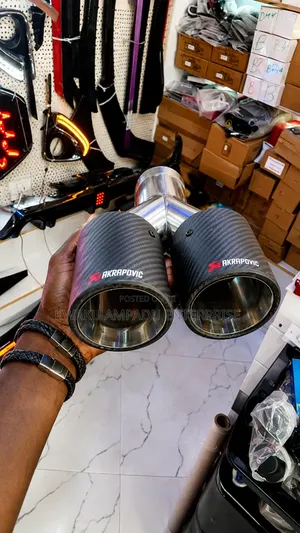 Carbon Fiber Sports Dual Exhaust Tailpipe Tip - Universal