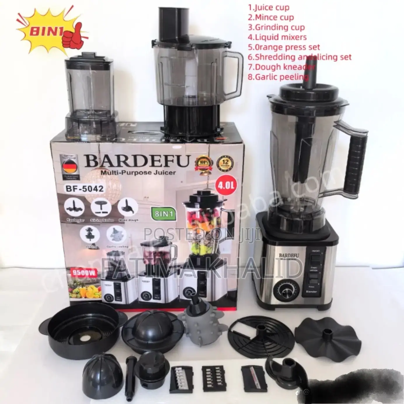 BARDEFU Multi-Purpose Juicer 8in1