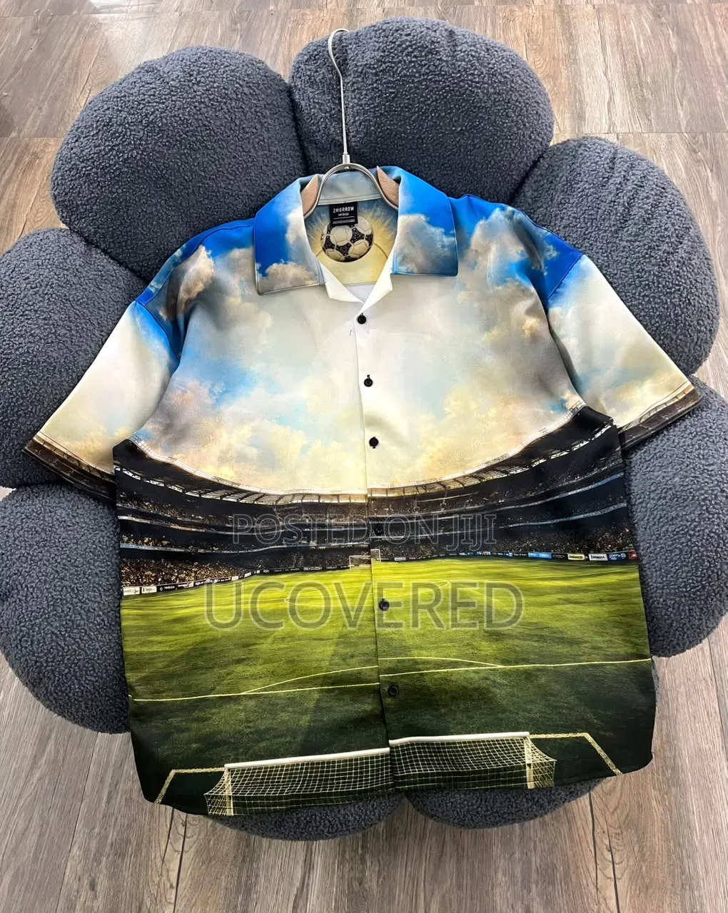 Men's Short-Sleeve Button-Up Shirts Feature Unique Graphic Prints