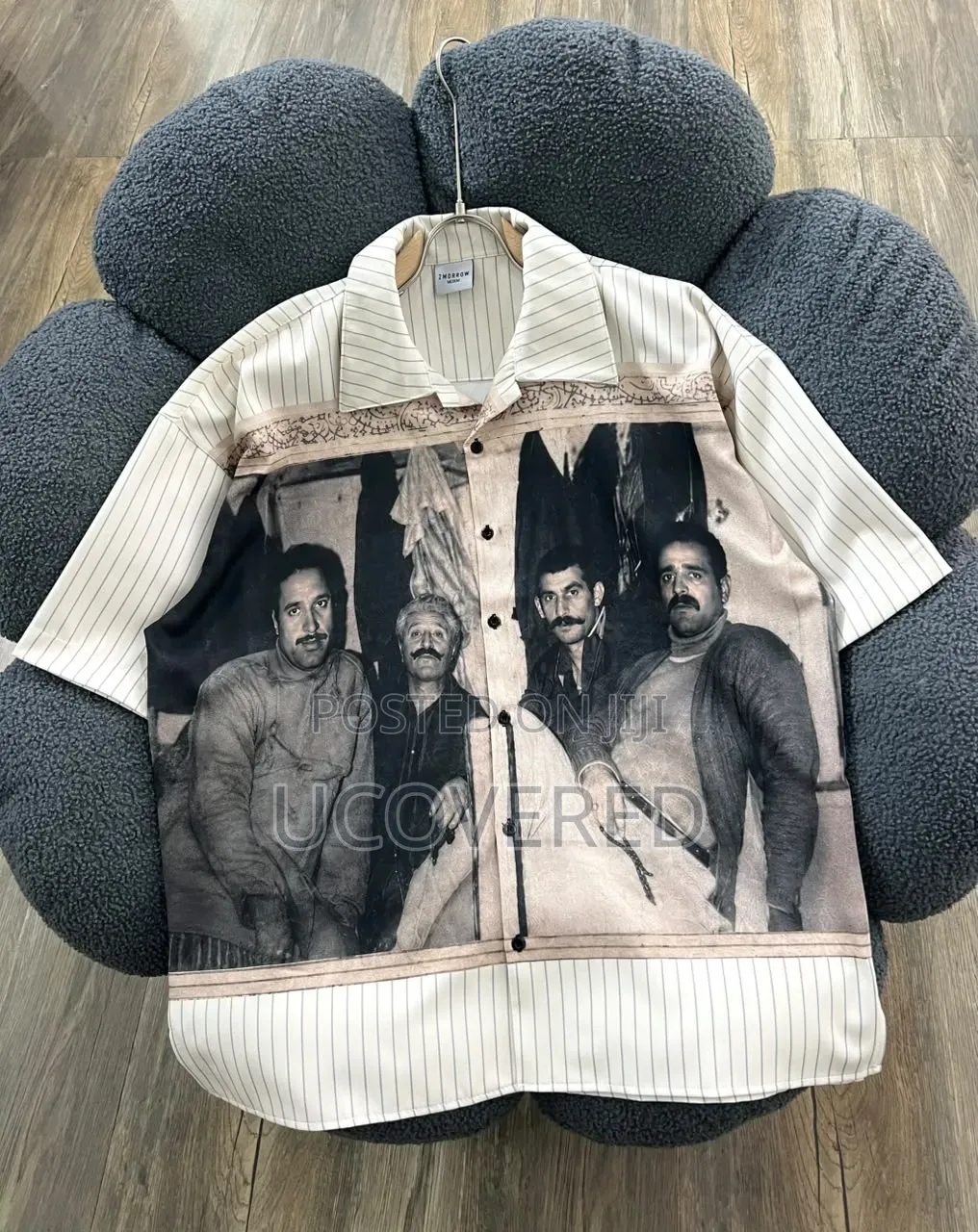 Men's Short-Sleeve Button-Up Shirts Feature Unique Graphic Prints