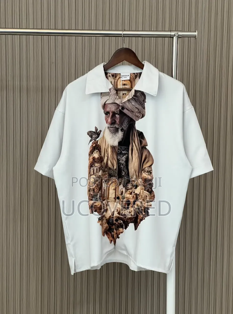 Men's Short-Sleeve Button-Up Shirts Feature Unique Graphic Prints