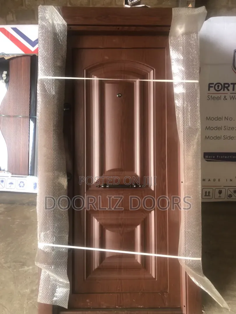 Elegant Turkish 7ft×3ft Heavy Metal Security Door Brown