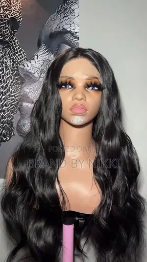 Bouncy Black Wig