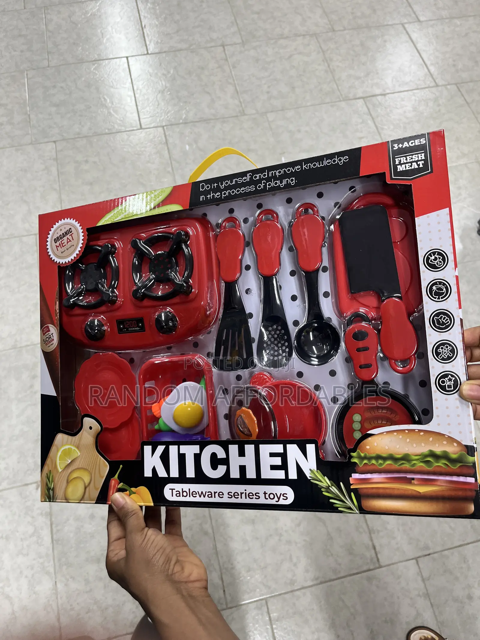 Deluxe Kids Kitchen Tableware Playset