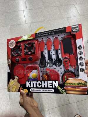 Deluxe Kids Kitchen Tableware Playset