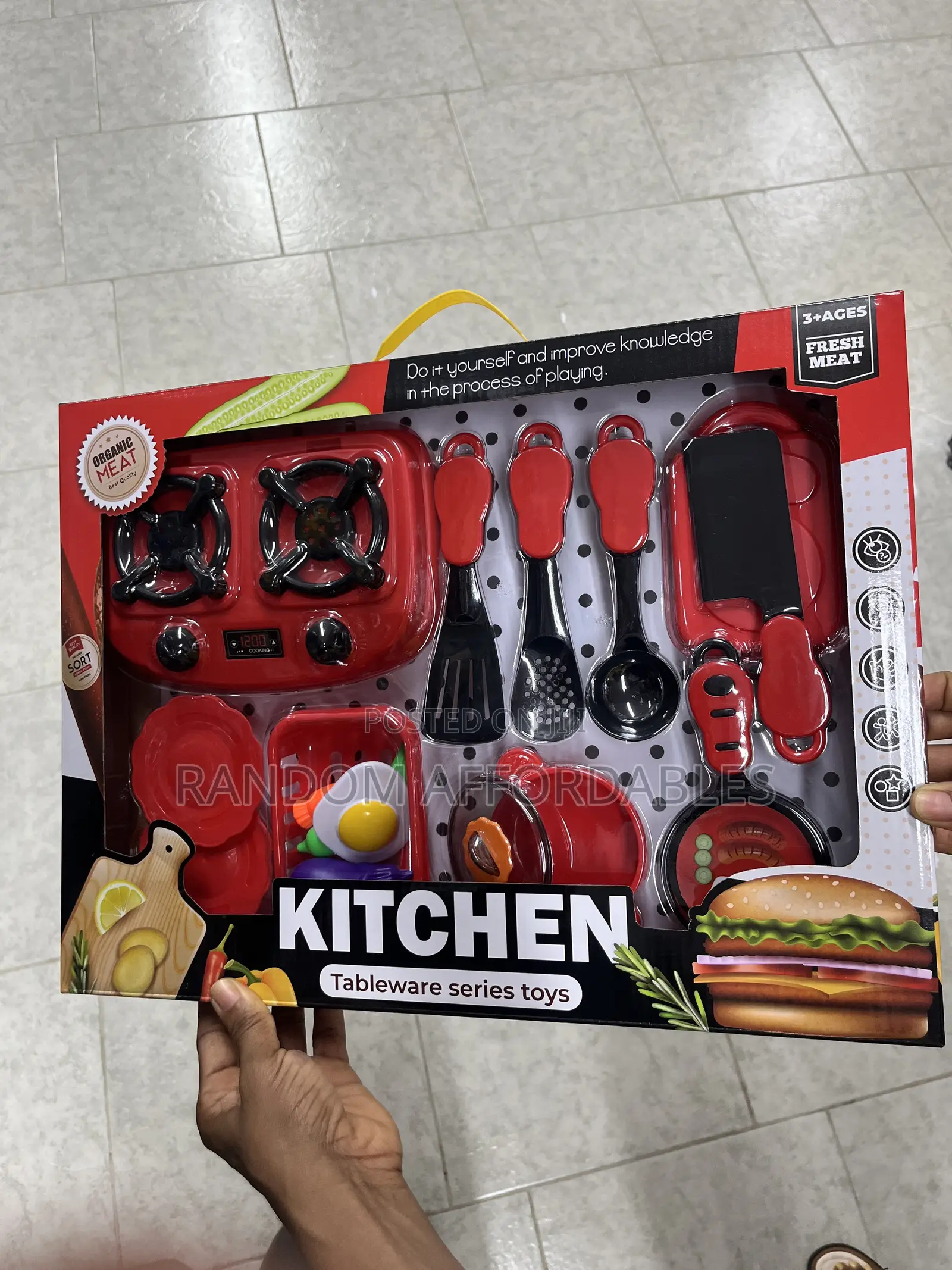 Deluxe Kids Kitchen Tableware Playset