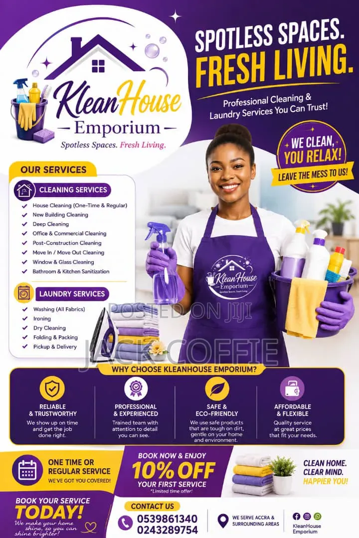 Contact Us for All Your Professional Cleaning Services of All Kinds.