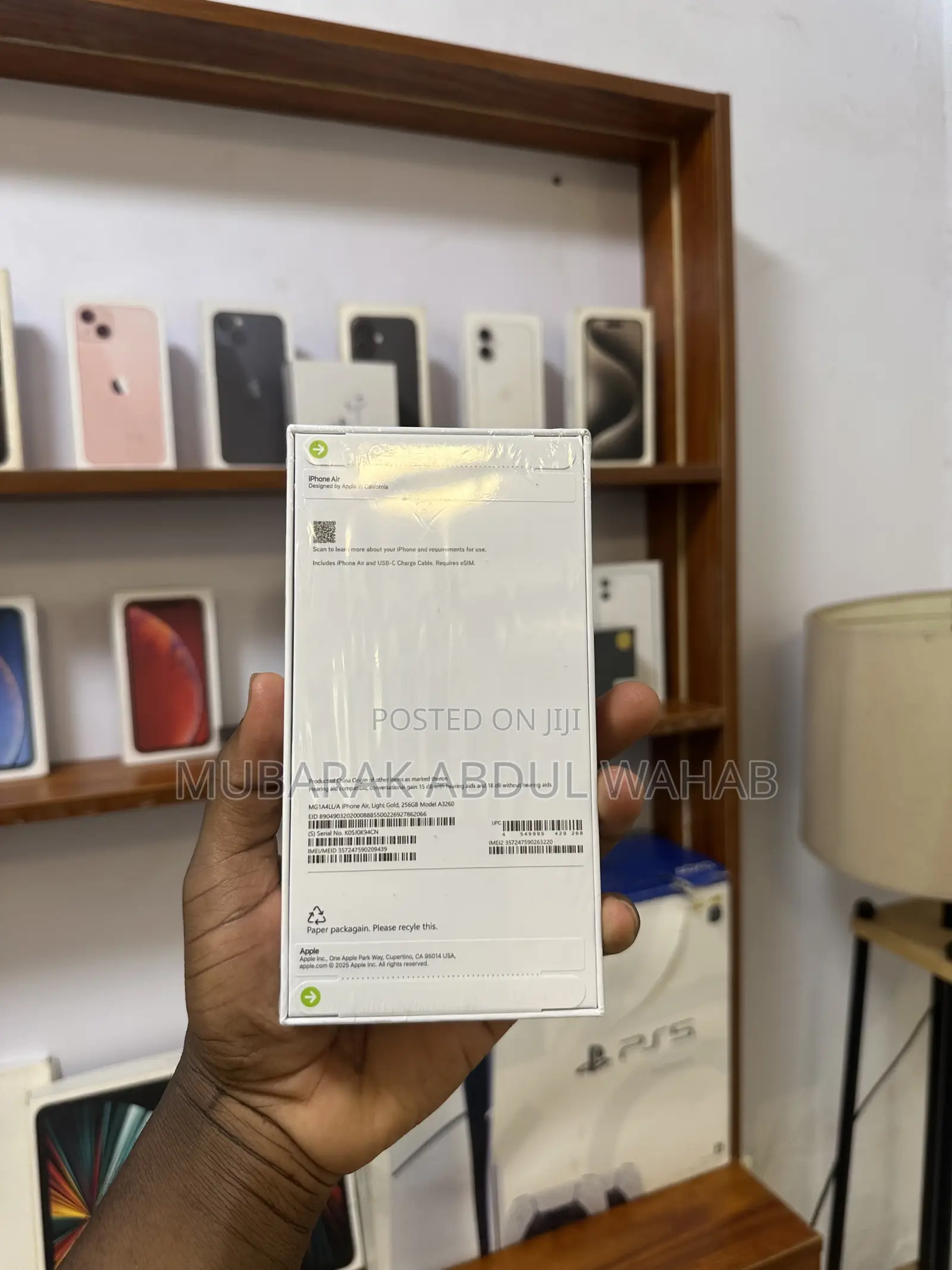 New Apple iPhone Air 256 GB Gold