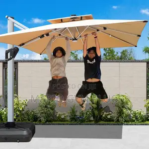 Large Size Umbrella With Solar Light