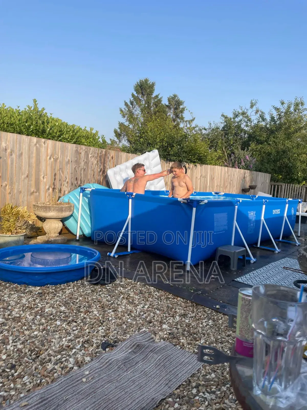 Intex Rectangular Portable Frame Pool 14ft Above Ground