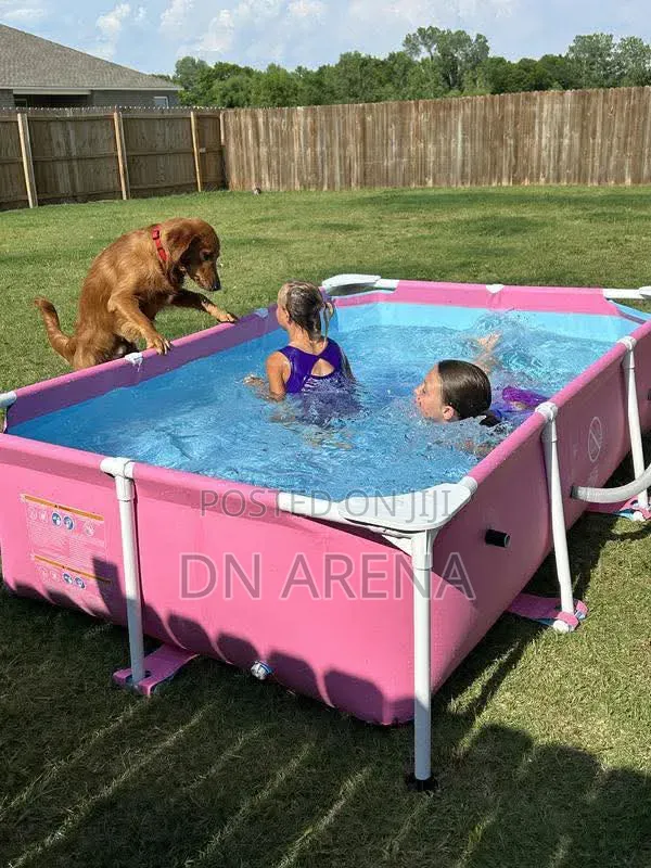 Intex 2.2 Meters Rectangular Frame Above Ground Pool - 2.2M