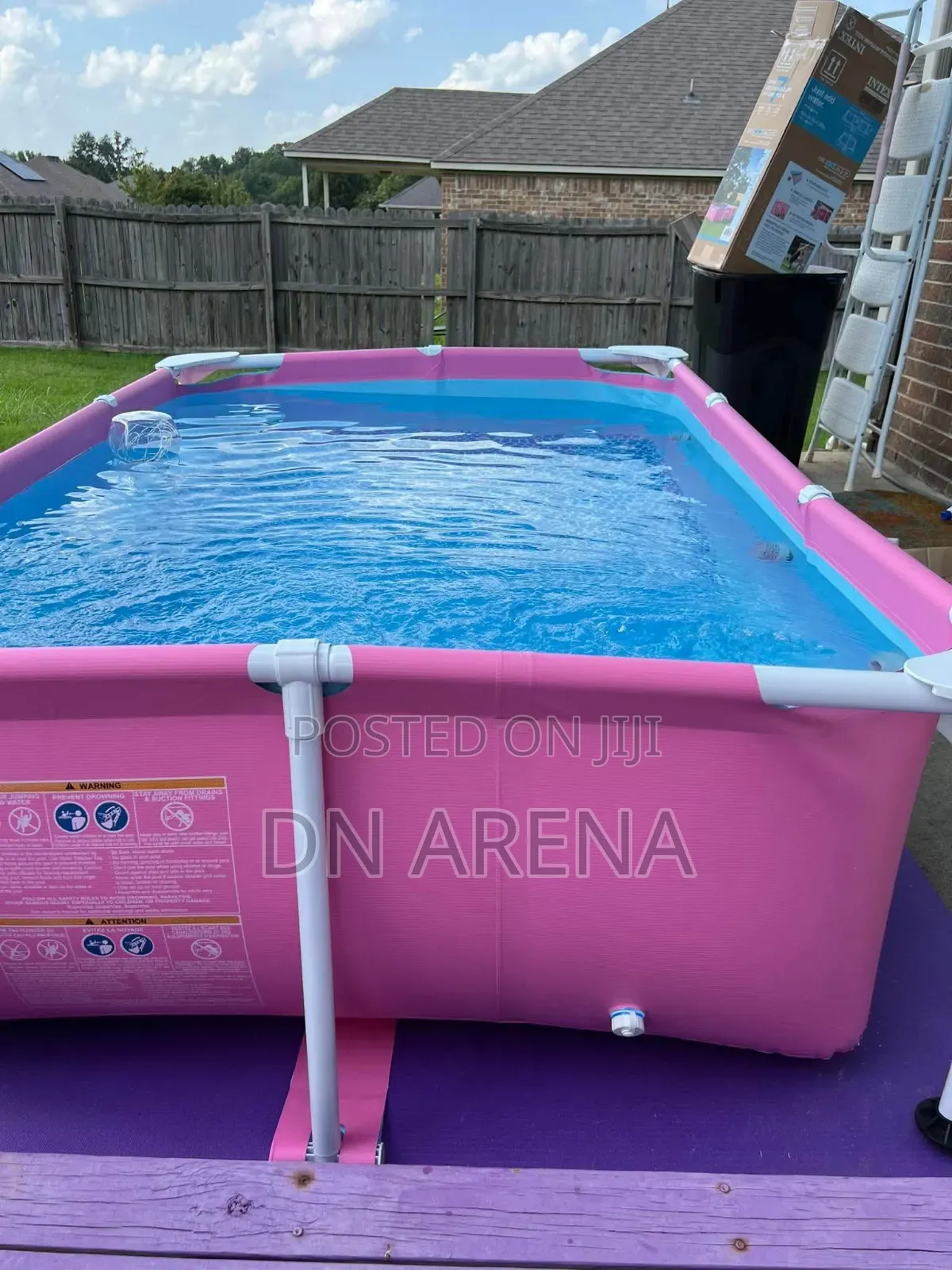 Intex 2.2 Meters Rectangular Frame Above Ground Pool - 2.2M