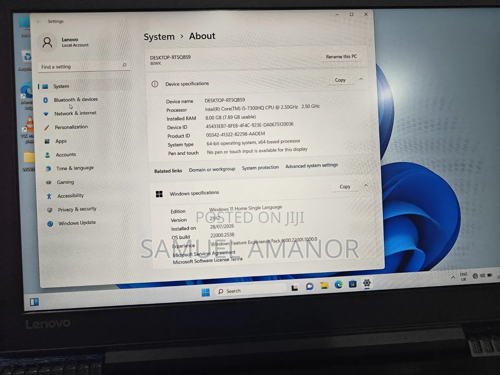 Laptop Lenovo Legion Y520 8GB Intel Core i5 HDD 500GB