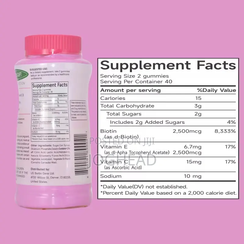 Nutrient's Gift Hair, Skin Nails Gummies