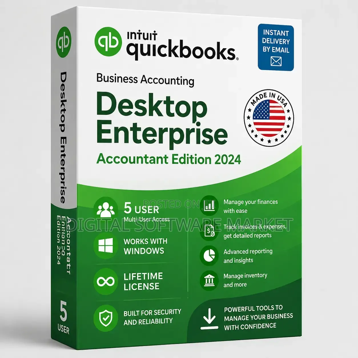 QuickBooks Desktop Enterprise Accountant 2024 5 Users Genuine License