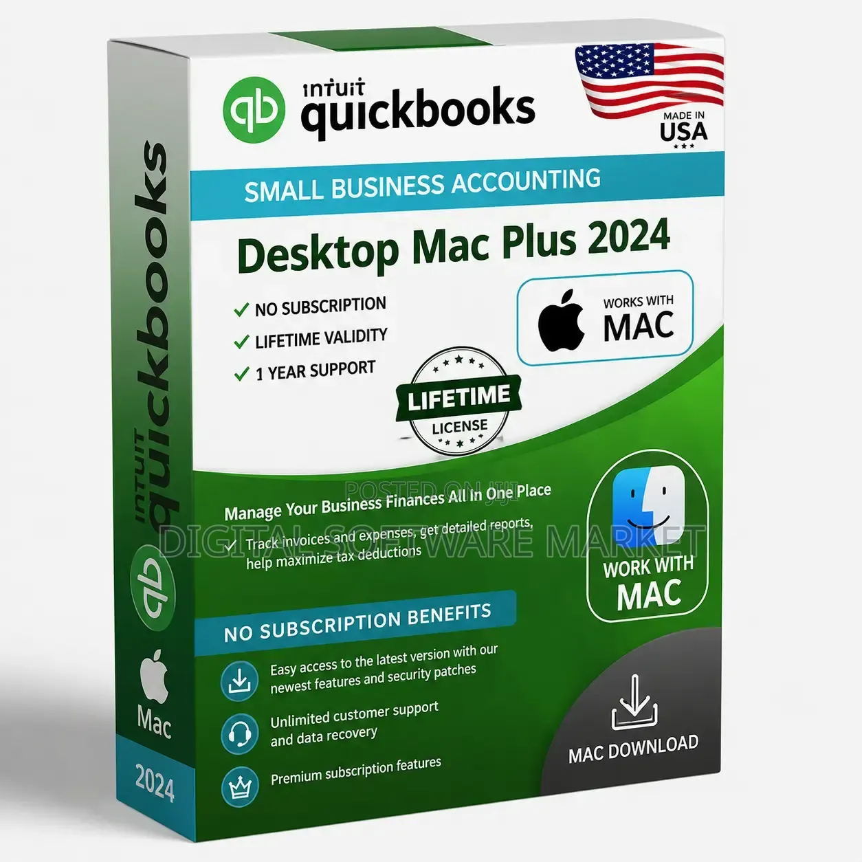 QuickBooks Desktop Mac Plus 2024 Genuine License Key