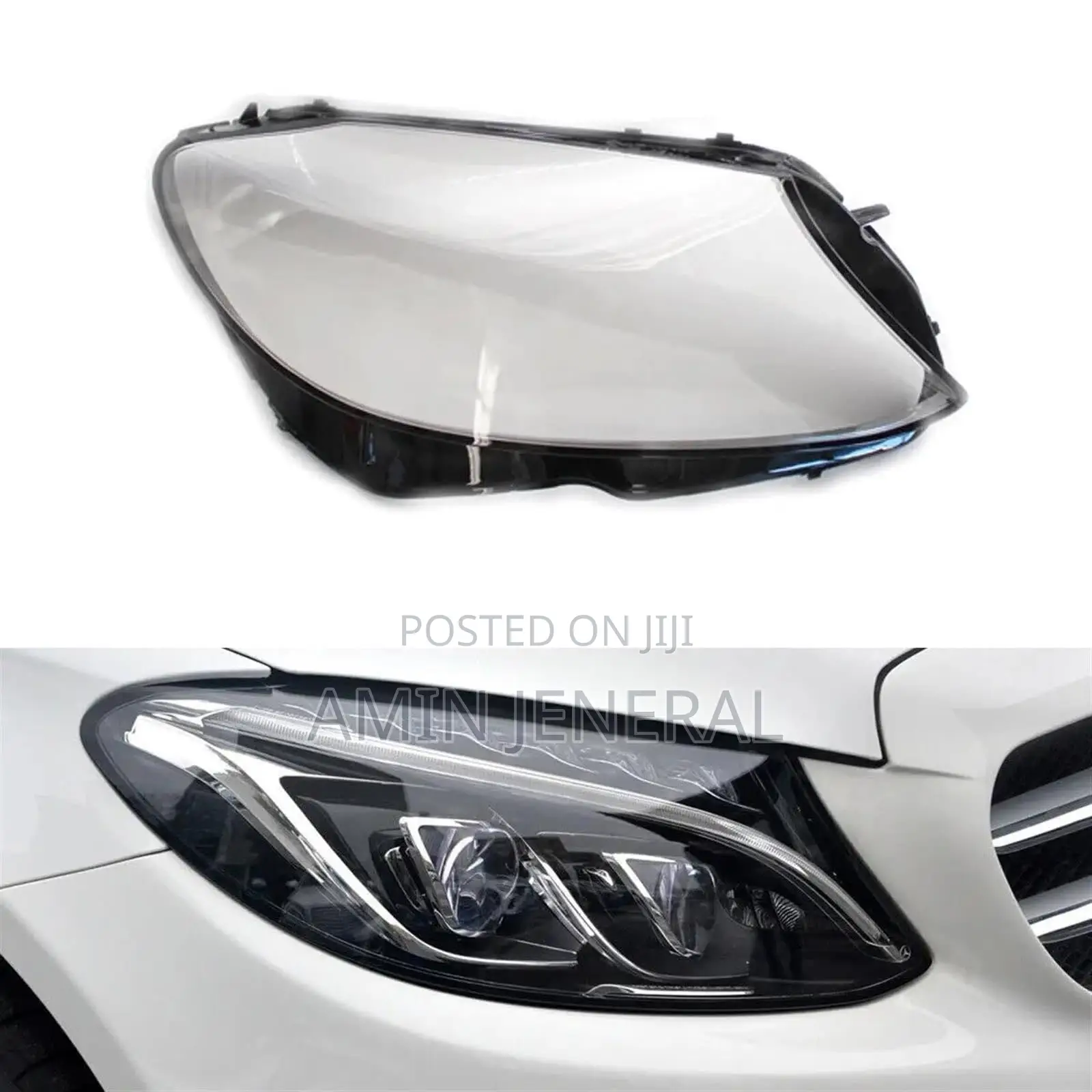 C300 Headlight Cover Glass