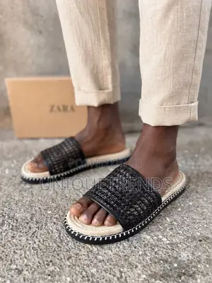Original ZARA Woven Sandals (Black)