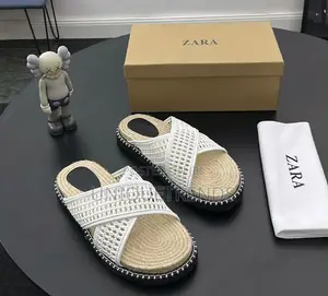 Original ZARA Cross-Strap Woven Sandals