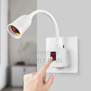 E26/E27 Flexible Plug-in Light Socket With Switch