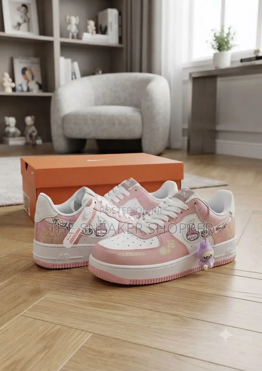 Airforce Play Pink and White Sneaker