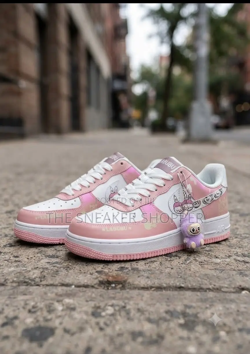 Airforce Play Pink and White Sneaker