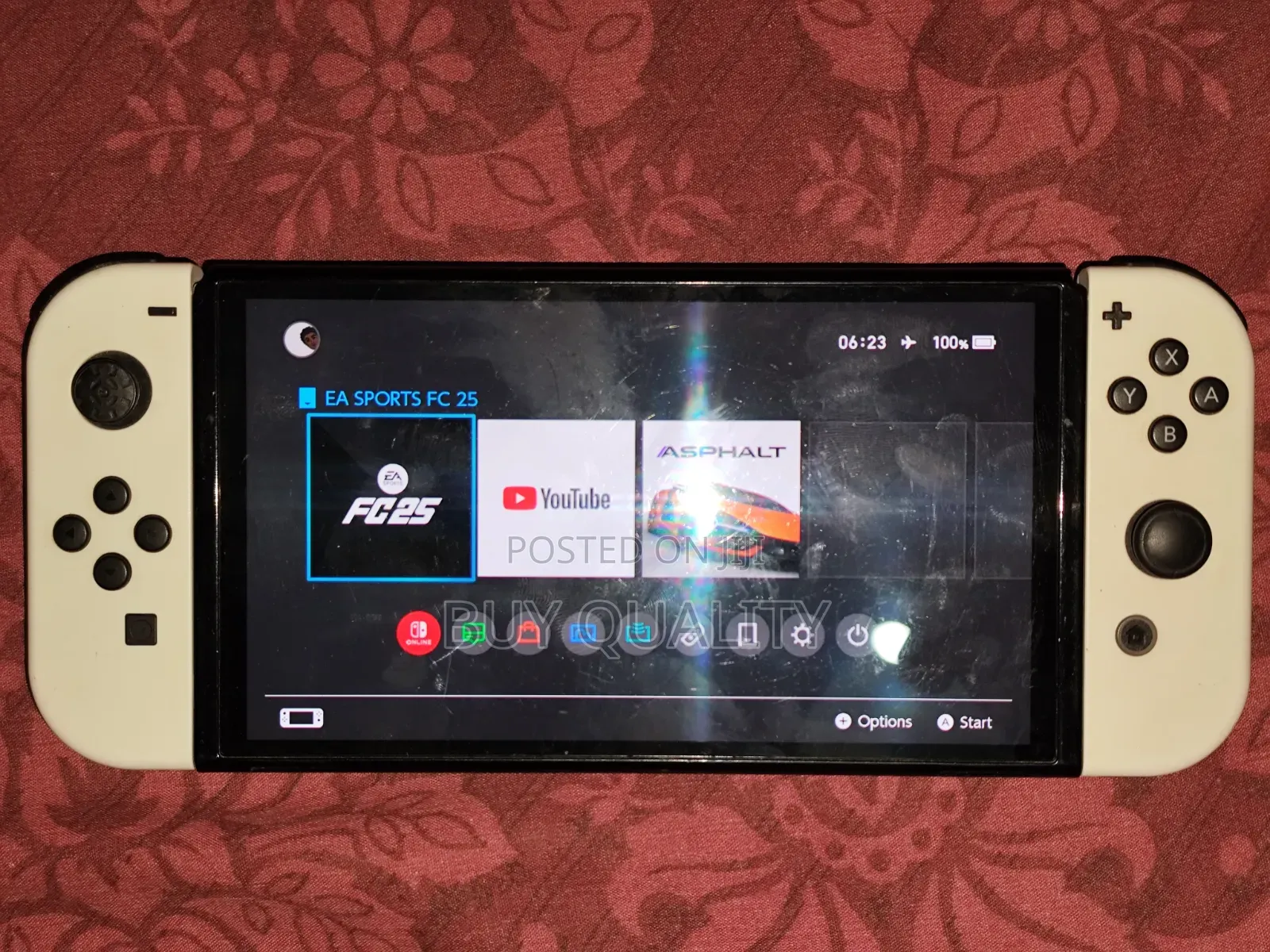 Nintendo Switch Oled With Pro Controller and Original Nintendo Charger