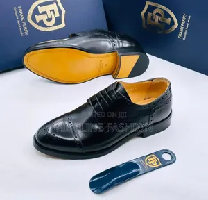 Frank Perry Black Leather Lace Up Shoes