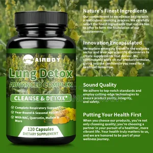 Lung Detox-Mullein Leaf,Bromelain,Quercetin,NAC,cough Lung Cleansing,