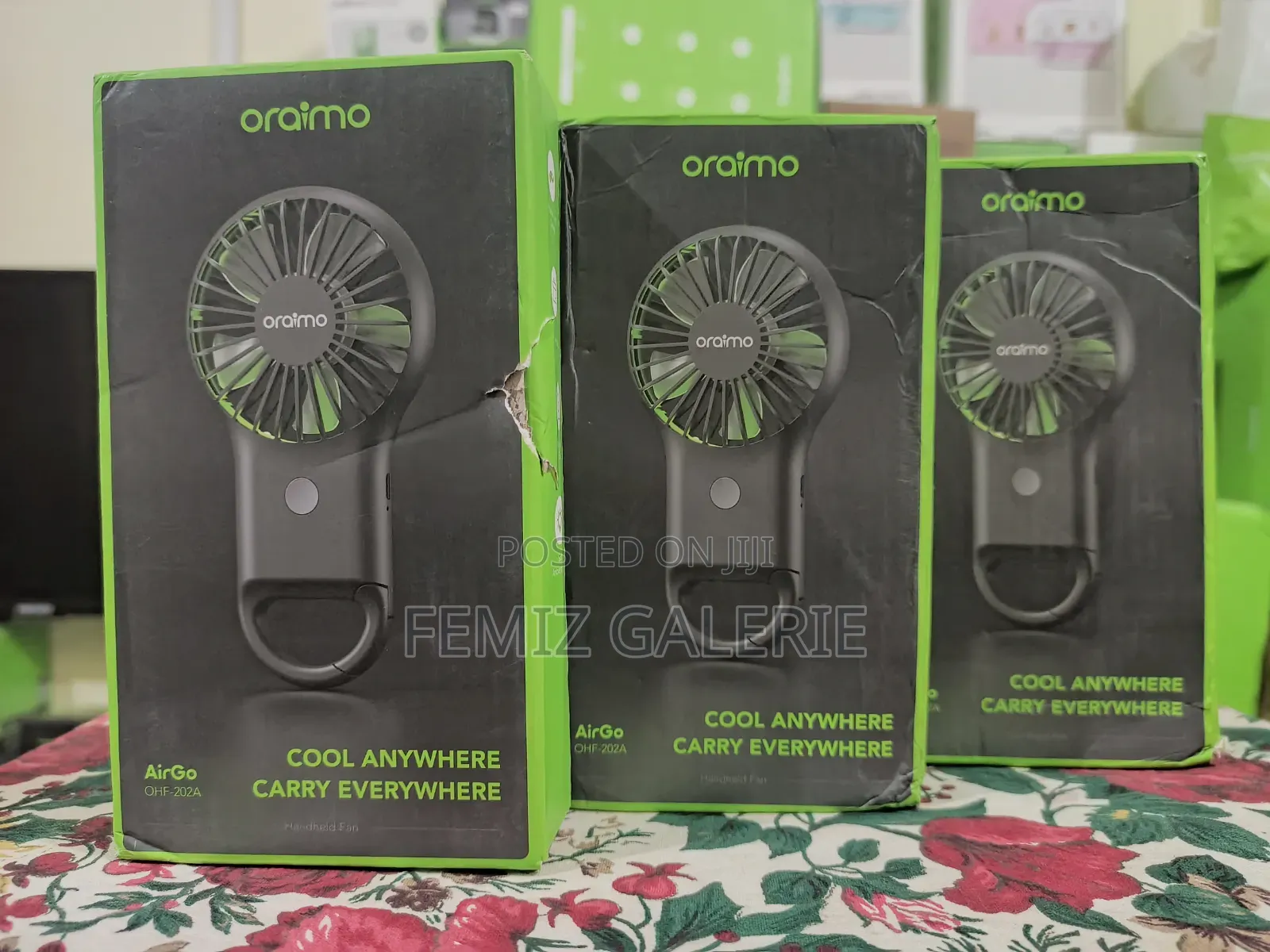 Oraimo Airgo 75g Lightweight Led Handheld Fan