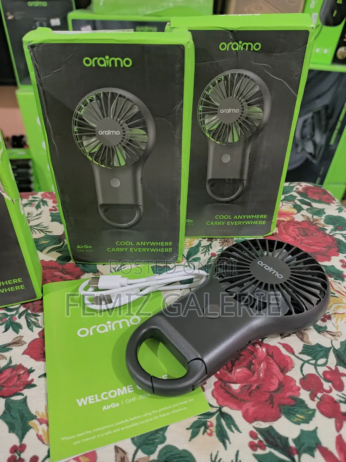 Oraimo Airgo 75g Lightweight Led Handheld Fan