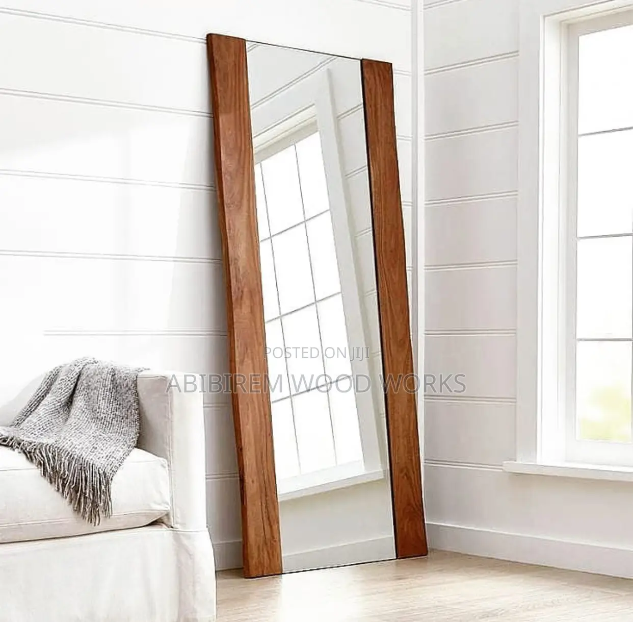 Teak Wood Mirror