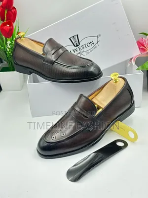 Quality J M Weston Coffee Brown Men's Leather Easy Fix Shoes