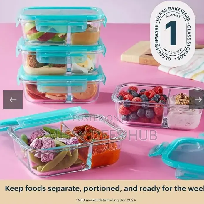 5pcs Glass Storage Bowls From Pyrex