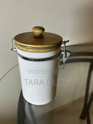 Vintage-Style Ceramic Kitchen Storage Jar With Clamp Lid