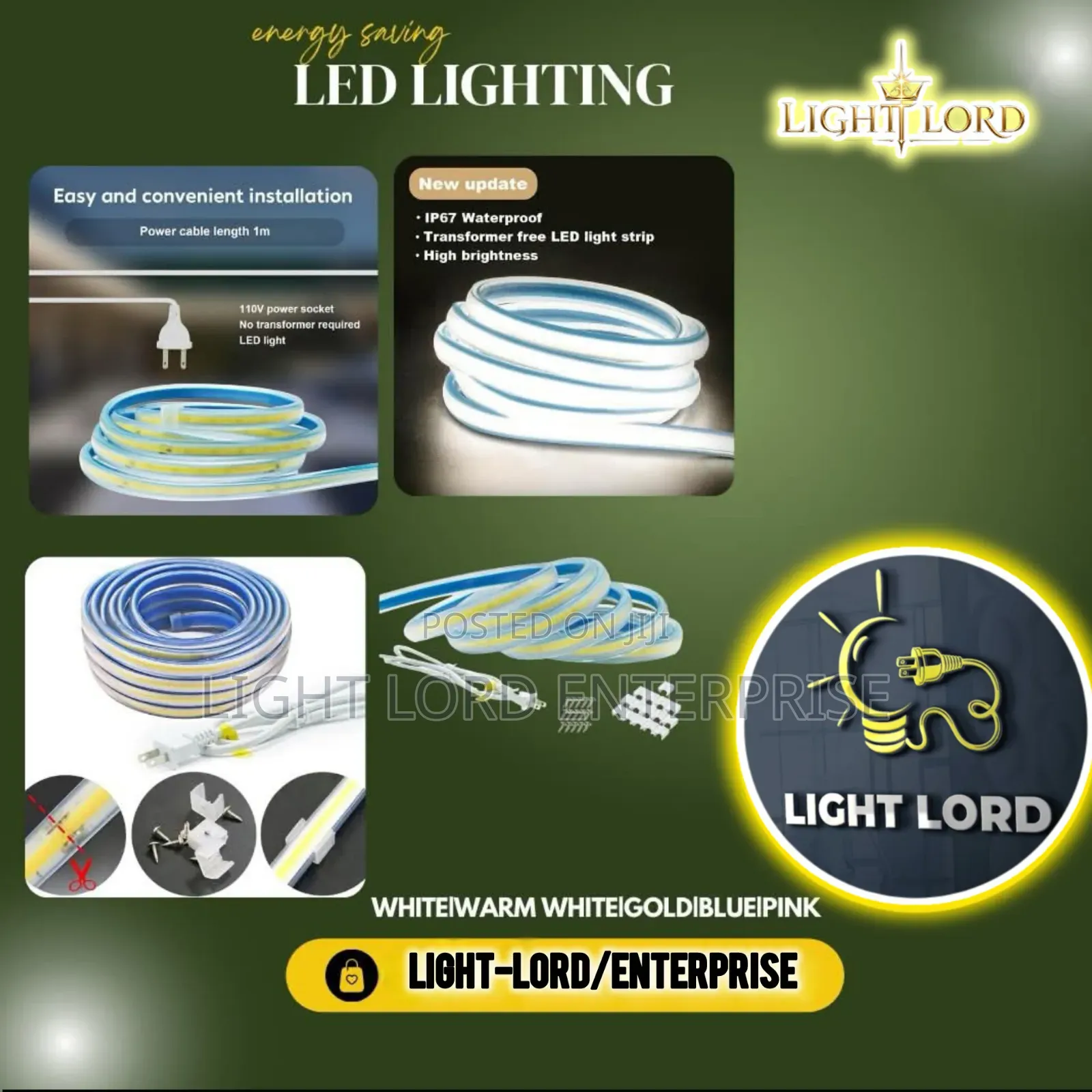 COB Strip Light 10meters Water Proof