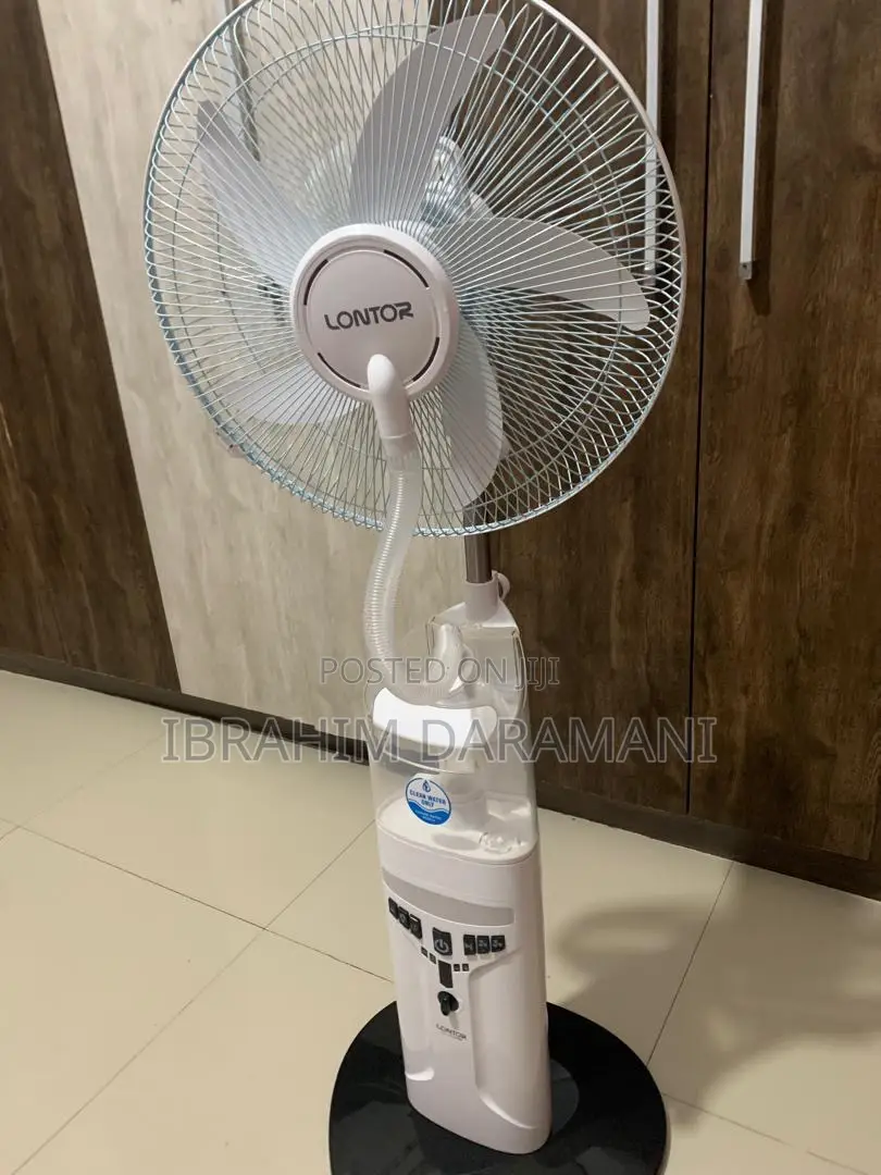 Rechargable Water Mist Electric Standing Fan