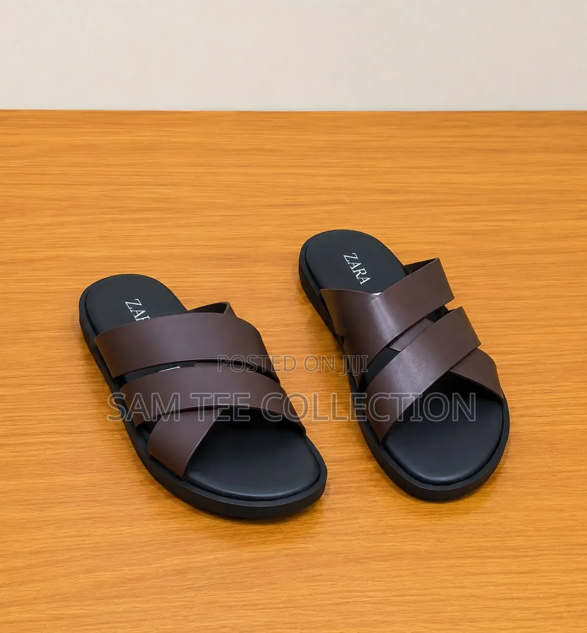 Fashion Men's Casual Cross Suede Slippers. Free Delivery to Anywhere