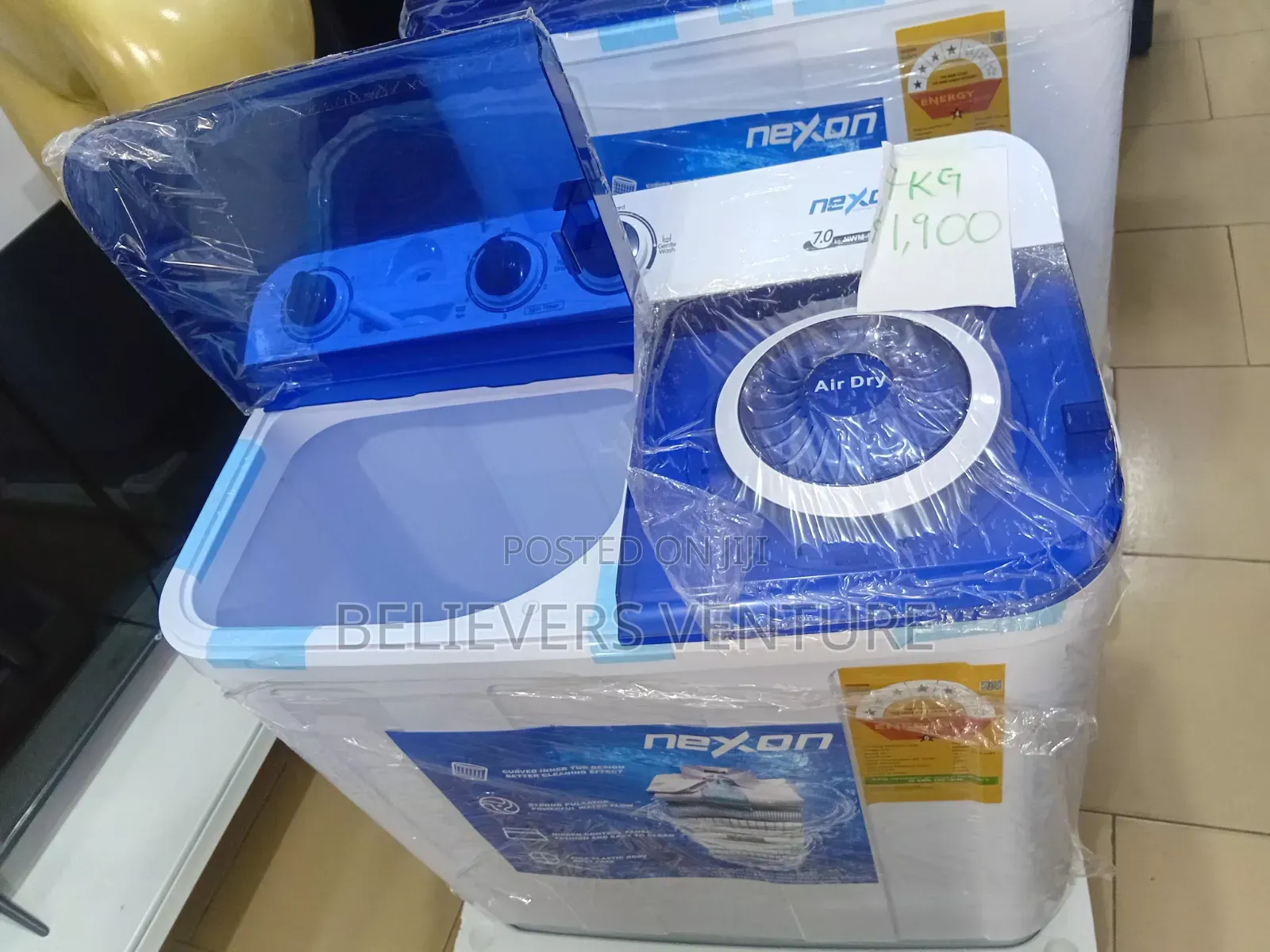 Nexon 7KG Twin Tub Washer – Quick Wash Powerful Spin 7kg